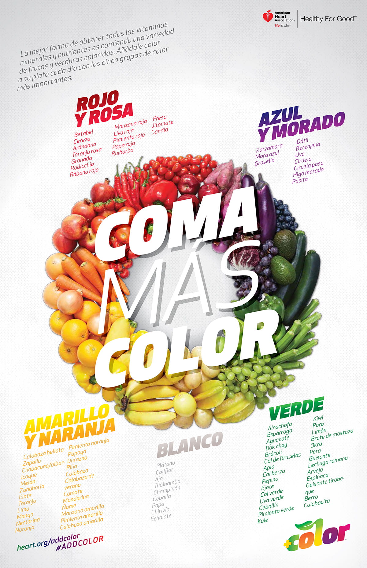 多吃西班牙语彩色信息图